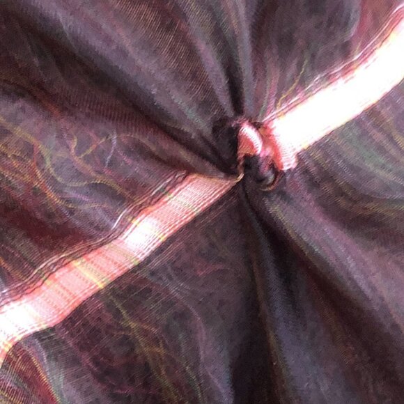 Handcrafted Rosette Tie Dye Silk Scarf - Picture 5 of 9